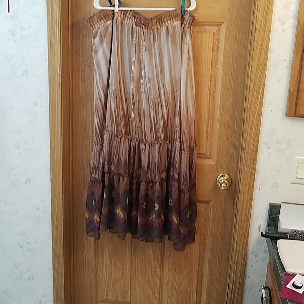 Maurices Brown Maxi Skirt